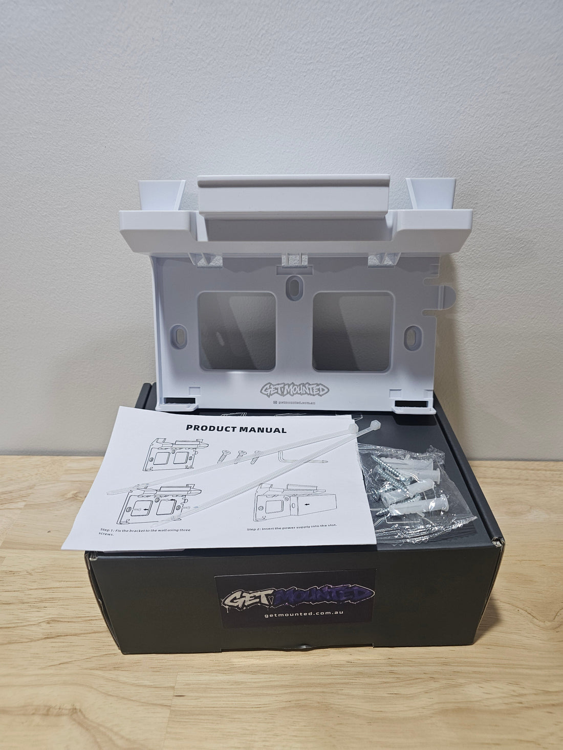 Get Mounted Starlink Gen 3 Router and Power Holder wall mounted installation