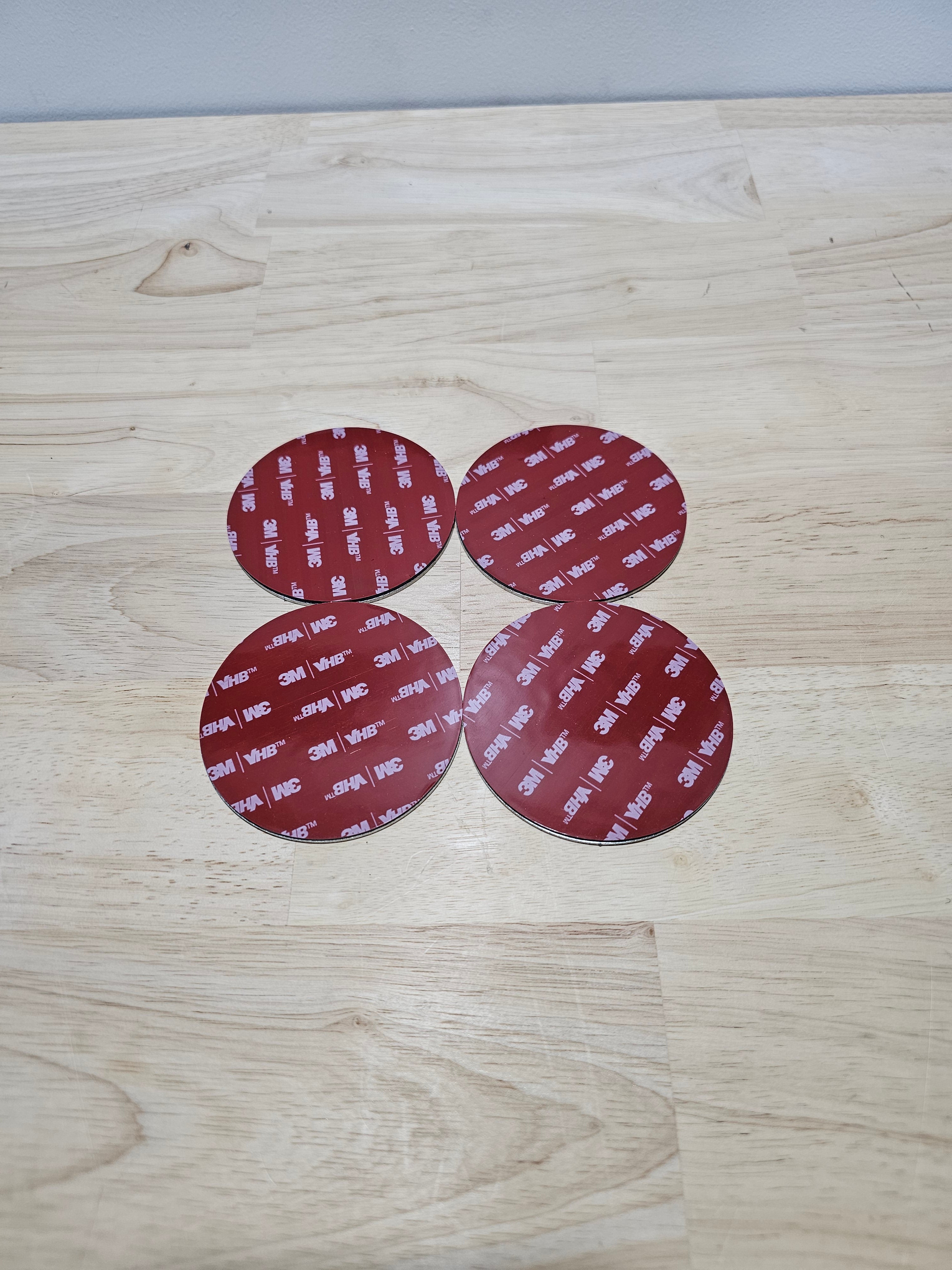 Get Mounted Universal Magnetic Mount Adhesive Base Plates (4 Pack)
