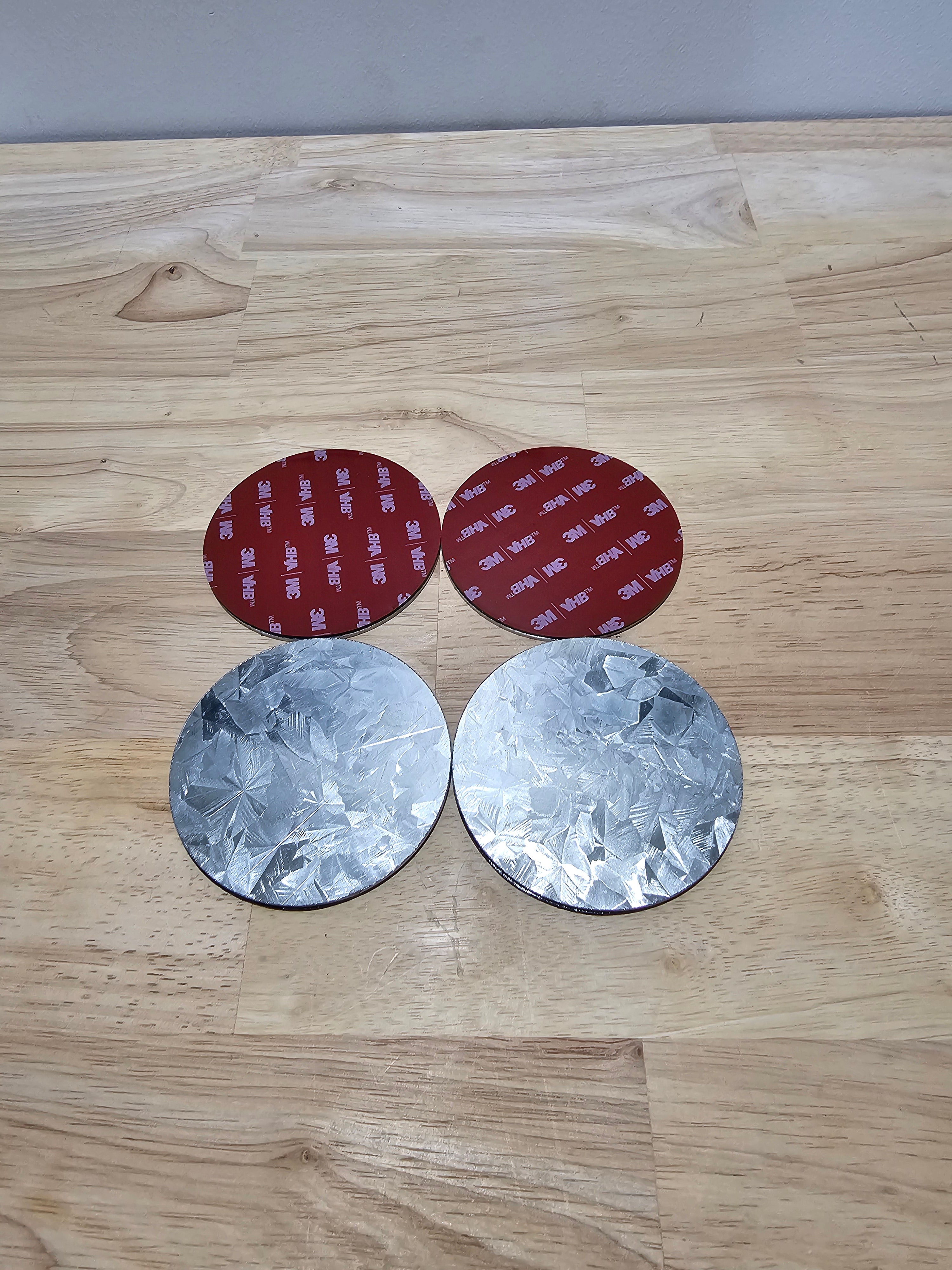 Get Mounted Universal Magnetic Mount Adhesive Base Plates (4 Pack)