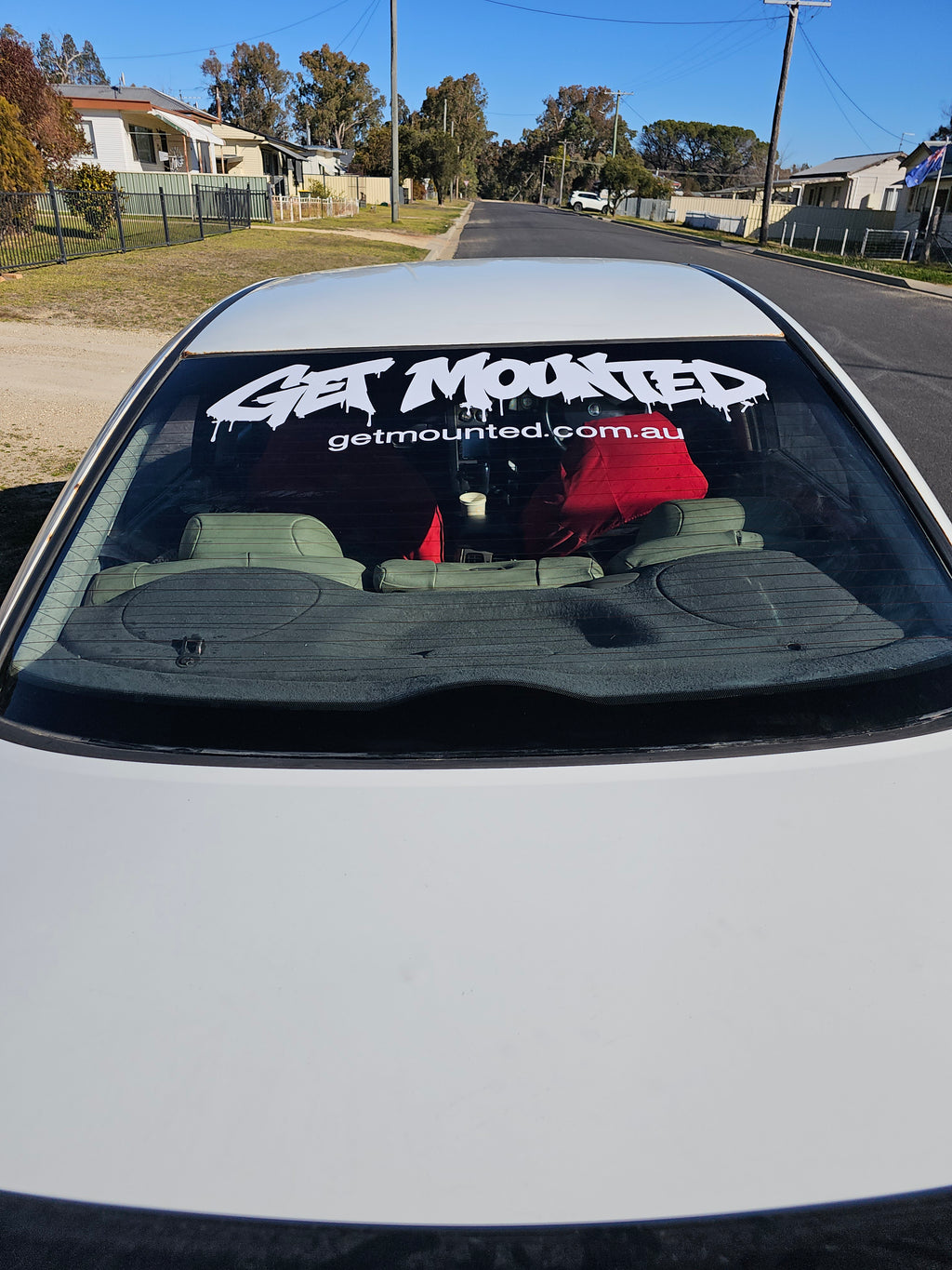 Get Mounted Rear Window Banner – Premium Vinyl Decal