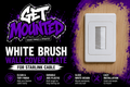 White Brush Wall Cover Plate for Starlink cable