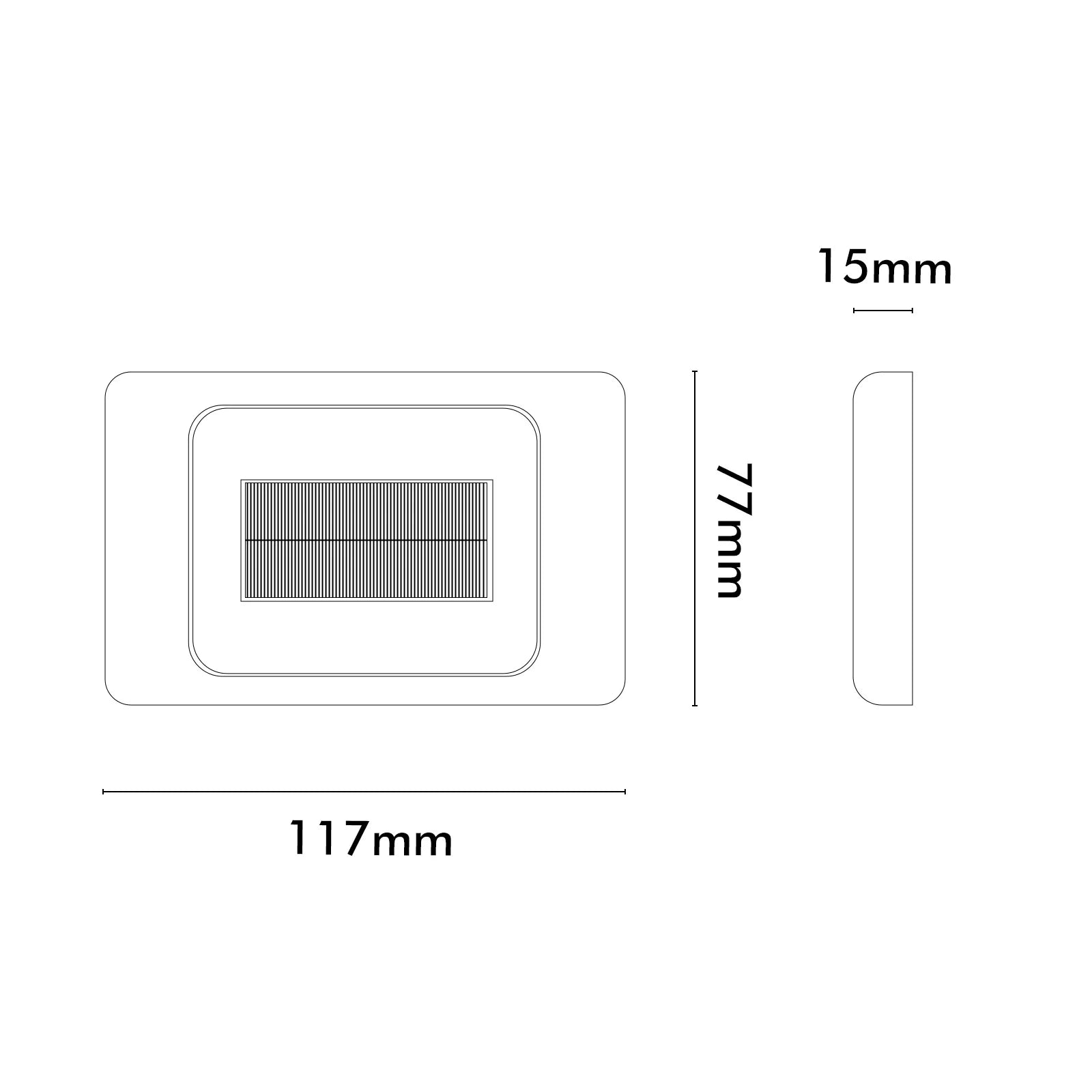 White Brush Wall Cover Plate for Starlink cable