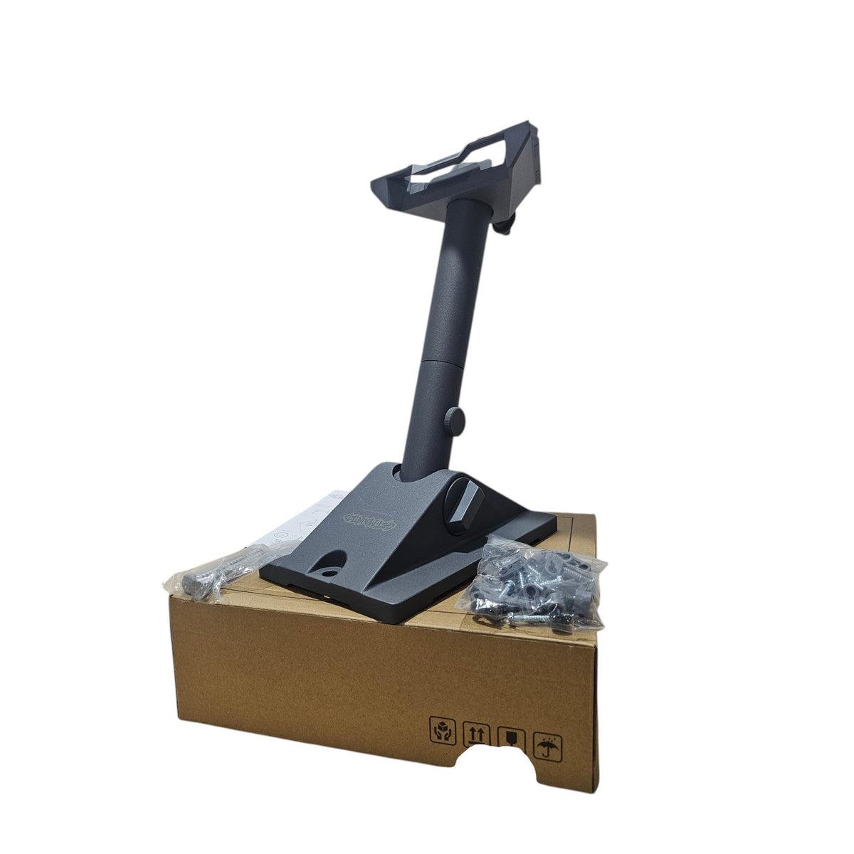 Roof mount for the Starlink Mini. Image on the box with components. Robust, aluminium rust free.