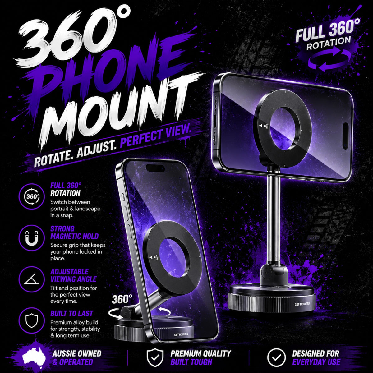 360 Rotating Phone Holder