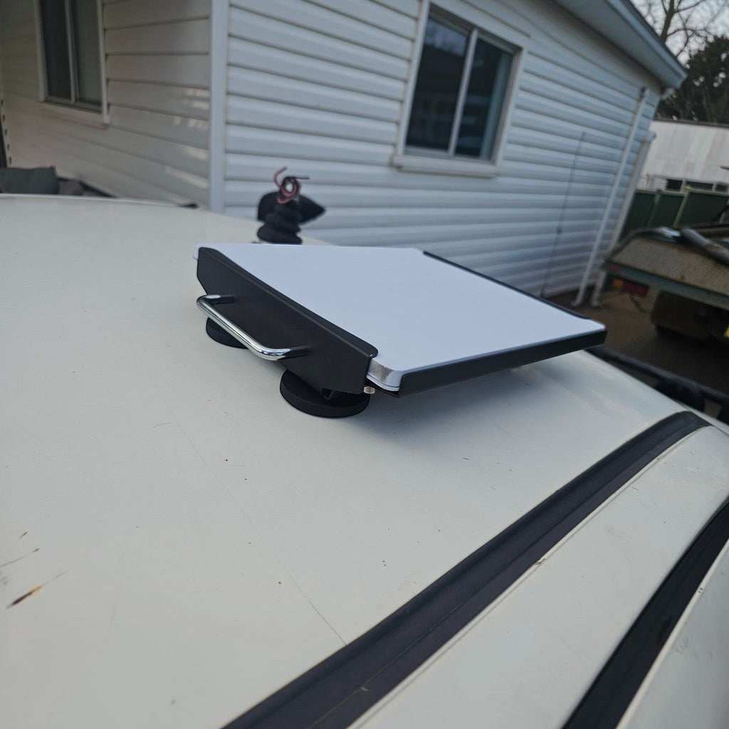 Image showing Starlink Mini Magnetic Mount on a roof of a car.