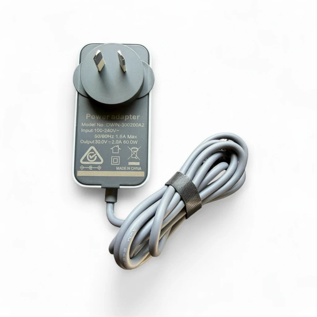 Get Mounted Starlink Mini 30V AC power adapter with Australian plug and 1.5m cable for satellite internet dish