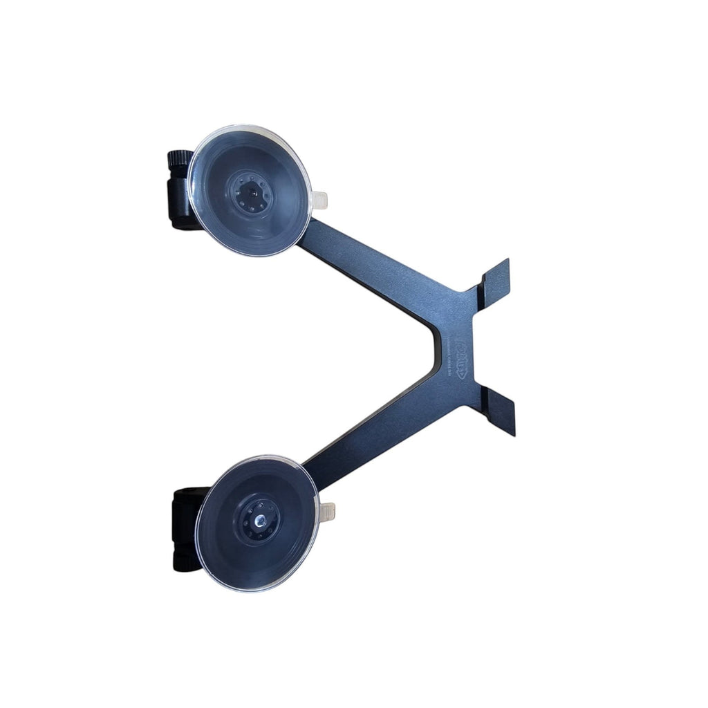Get Mounted black silicone dash suction mount for Starlink Mini with heavy-duty suction cups for secure window mounting.