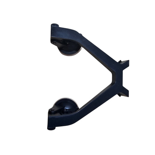 Get Mounted black silicone dash suction mount for Starlink Mini with heavy-duty suction cups for vehicle windows.